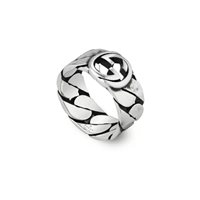 Ringe Gucci Herr Interlocking G in Silber YBC661513001013 - YBC661513001013